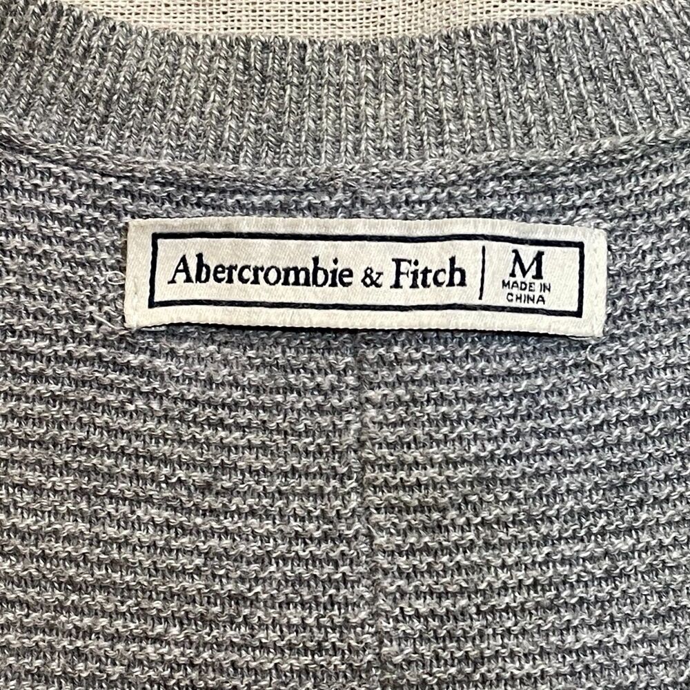 Abercrombie & Fitch | Gray Open Front Longline Ca… - image 8